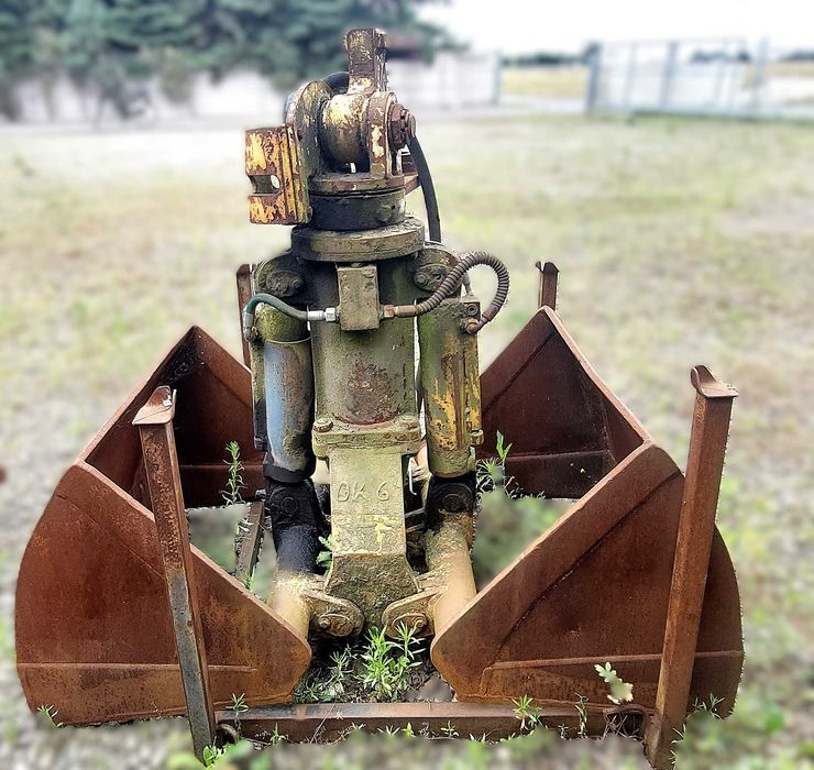 Chwytak dwuszczękowy / łyżka chwytakowa hydrauliczna do koparki