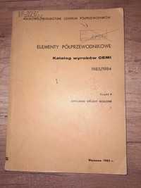 Elementy półprzewodnikowe CEMI katalog 1983 Ukł.scalone półprzewodniki