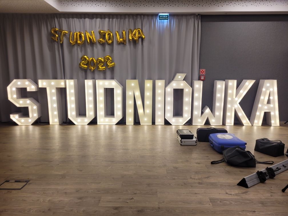 Napis led MIŁOŚĆ ślub wesele dekoracja sali