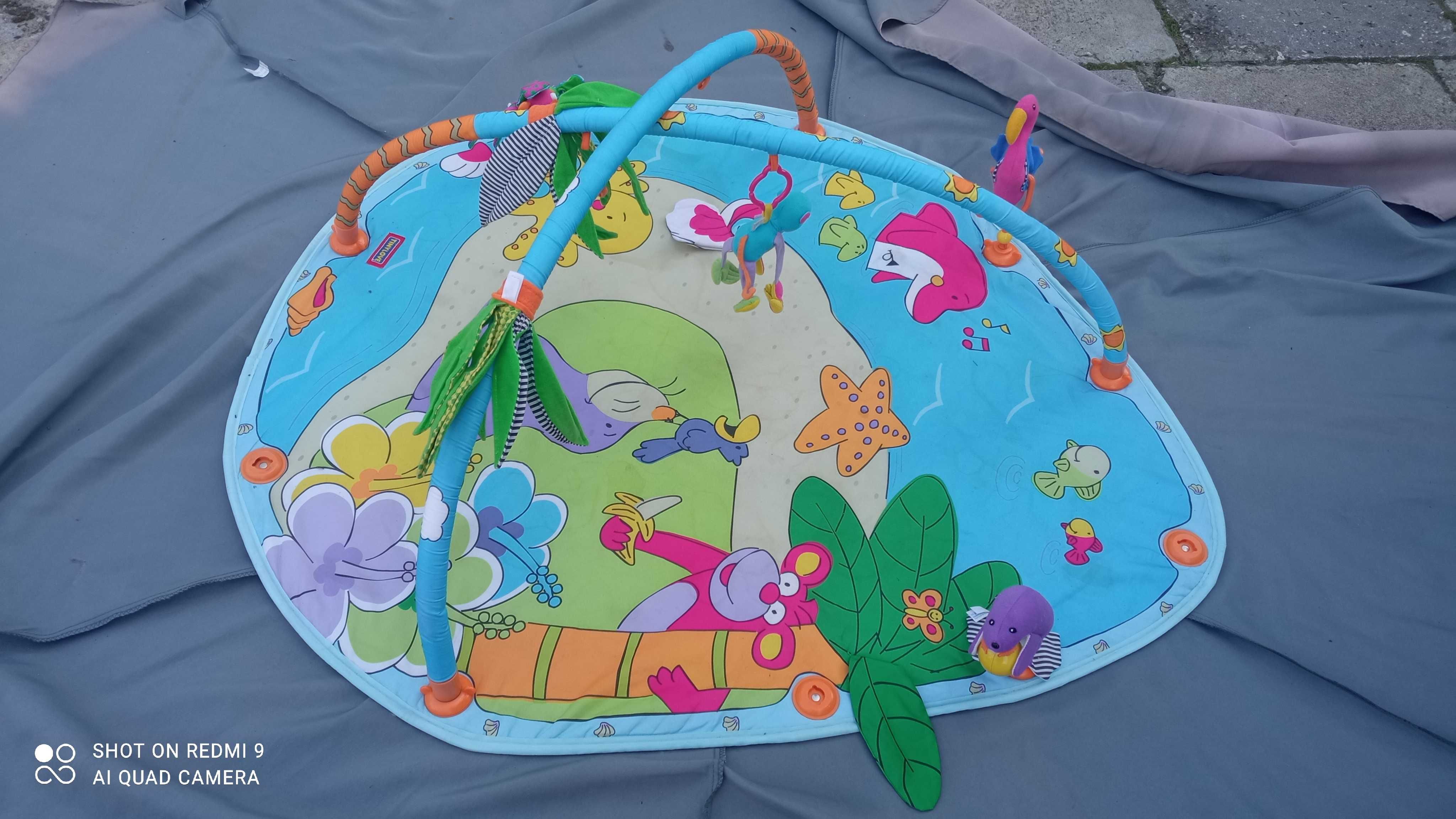 Mata edukacyjna zabawka dla dziecka plaża z zabawkami