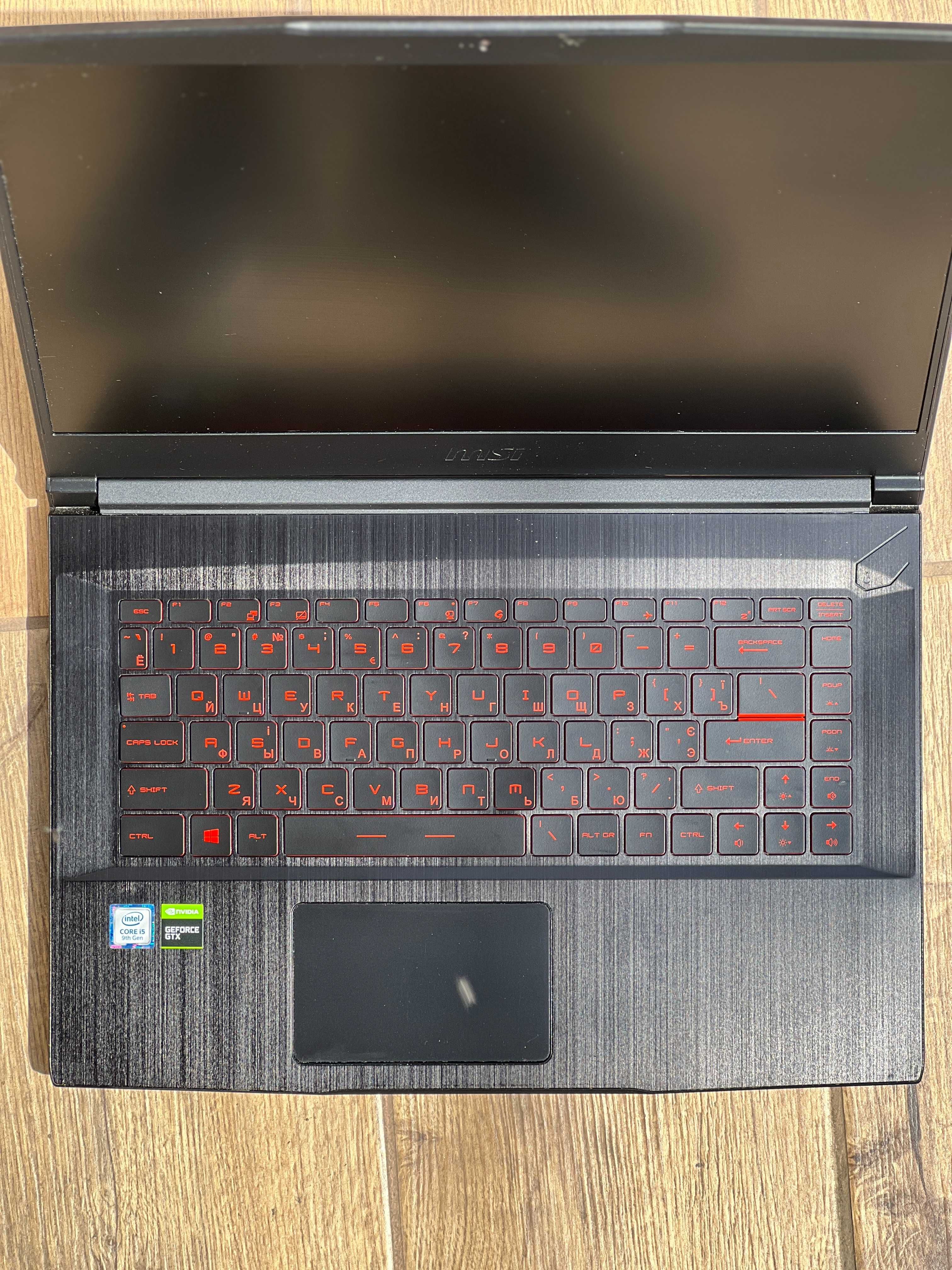 Игровой ультратонкий MSI Thin Core i5 GTX 1650 SSD 500GB RAM 16GB Гар.