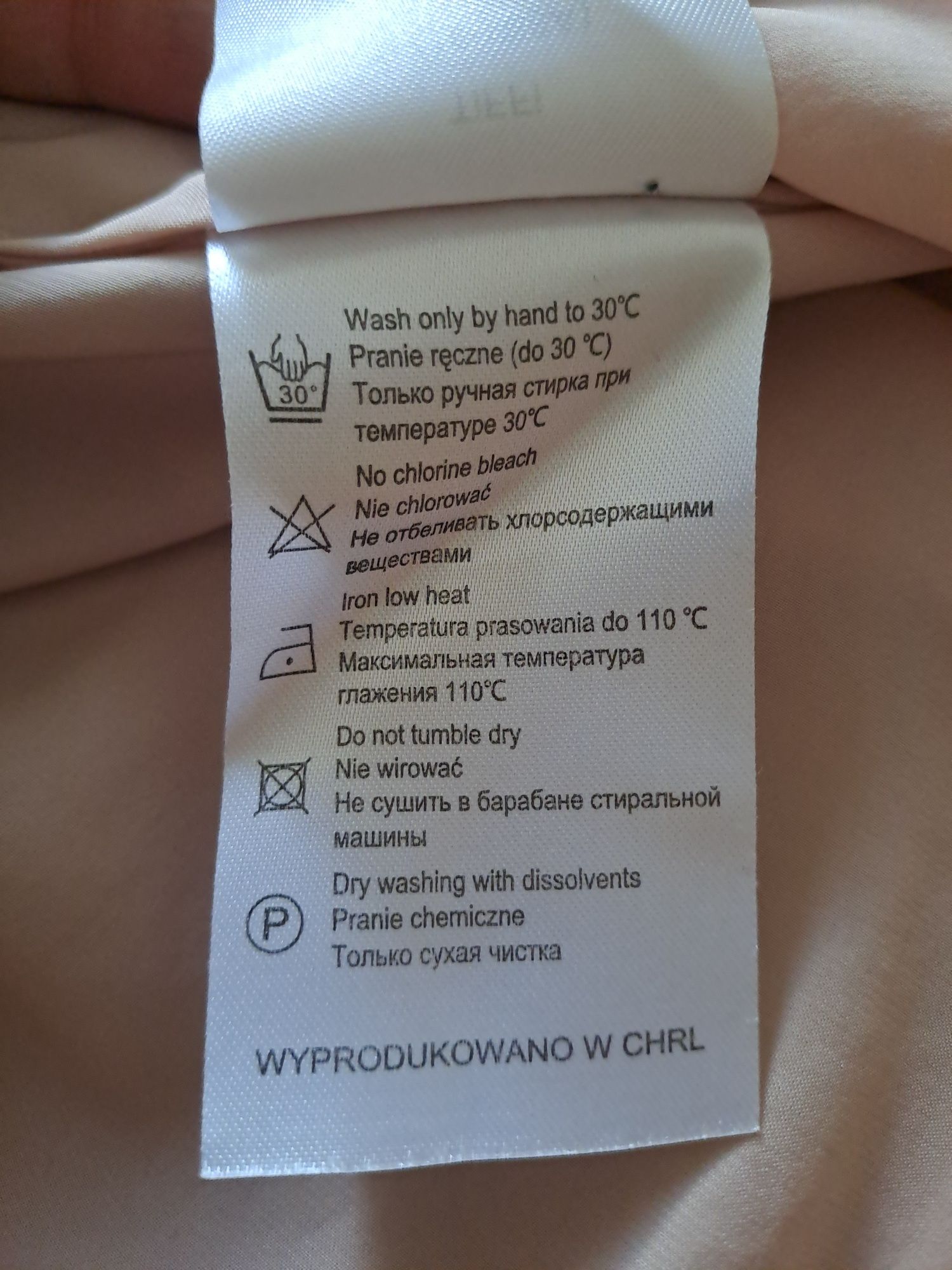 Długa spódnica w kolorze jasnej brzoskwini, Tiffi, rozm. 36