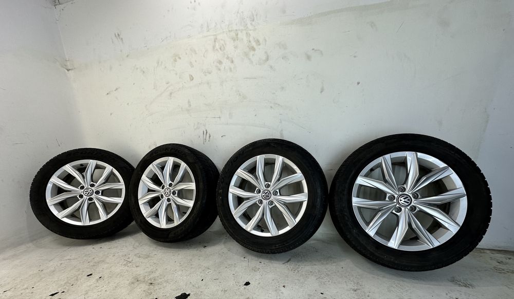 VW Tiguan II koła felgi 18’’ 5x112 ET43 opony Pirelli 235/55/18 zima