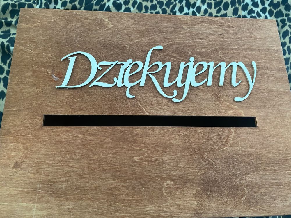 kuferek na koperty ślub/wesele