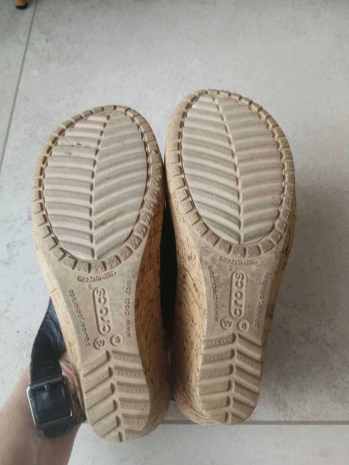 Orygialne buty Crocs sandały na koturnie rozmiar 6 - 39