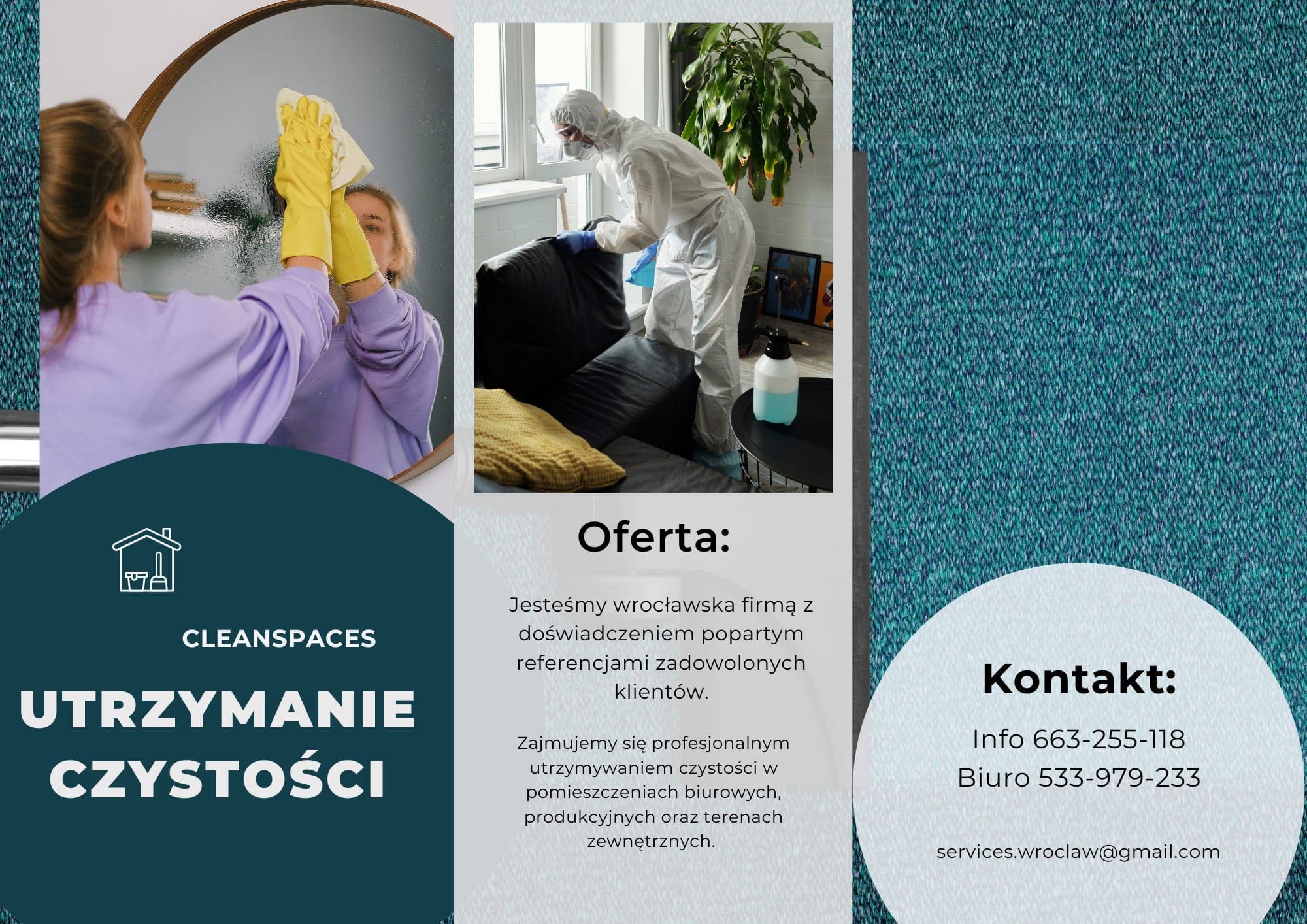 Usługi profesjonalnego sprzątania - CleanSpaces