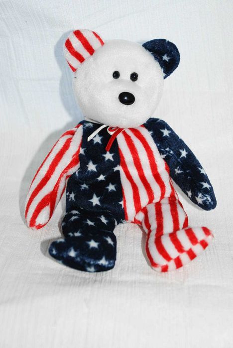 Винтаж 1999 коллекционный  мишка медведь игрушка  tu spangle bear