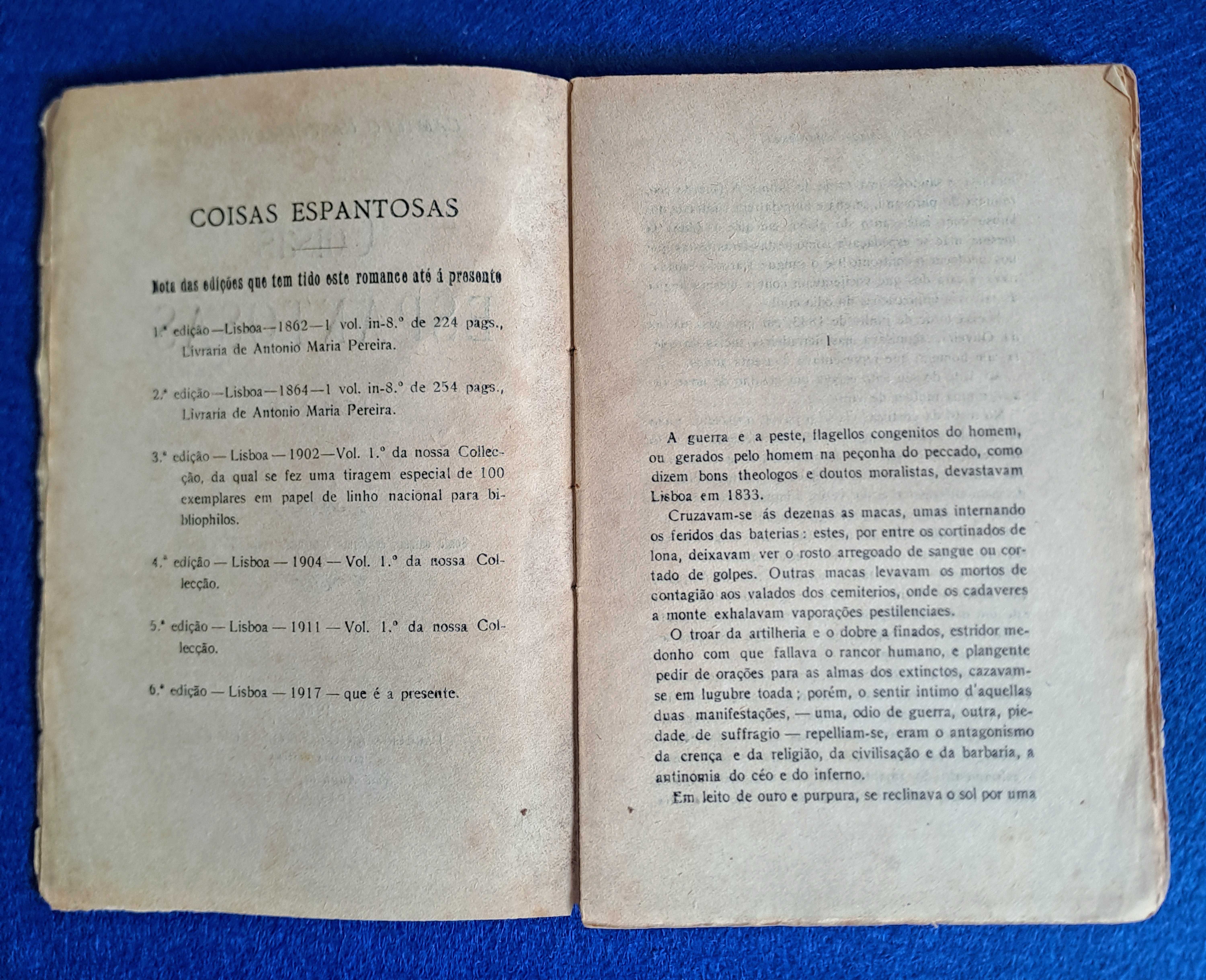 Coisas Espantosas - Camilo Castelo Branco - 1917
