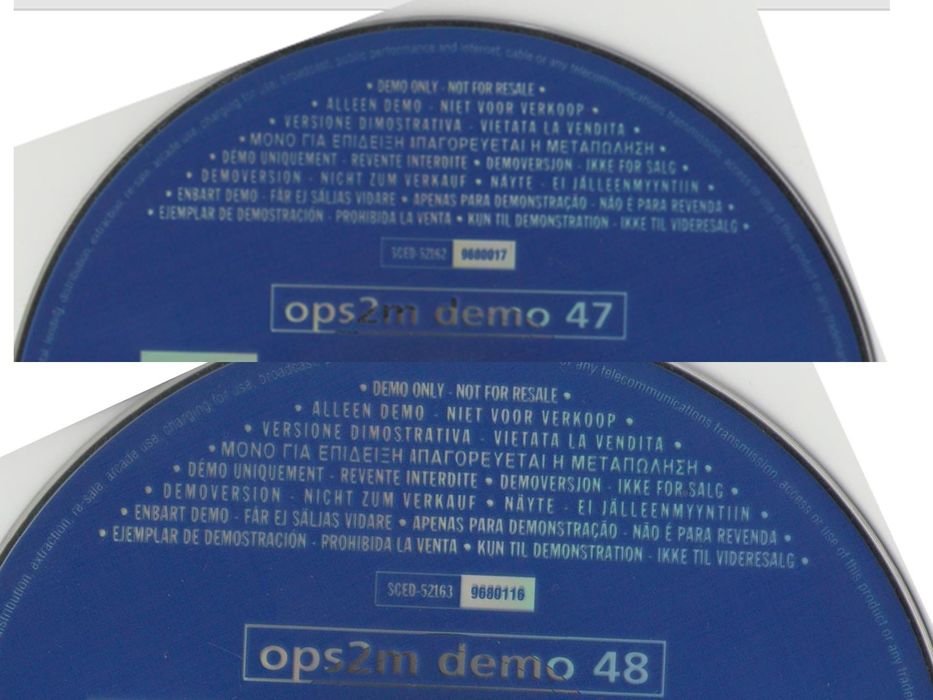 Demos PS1 e PS2 PlayStation 1 e PlayStation 2