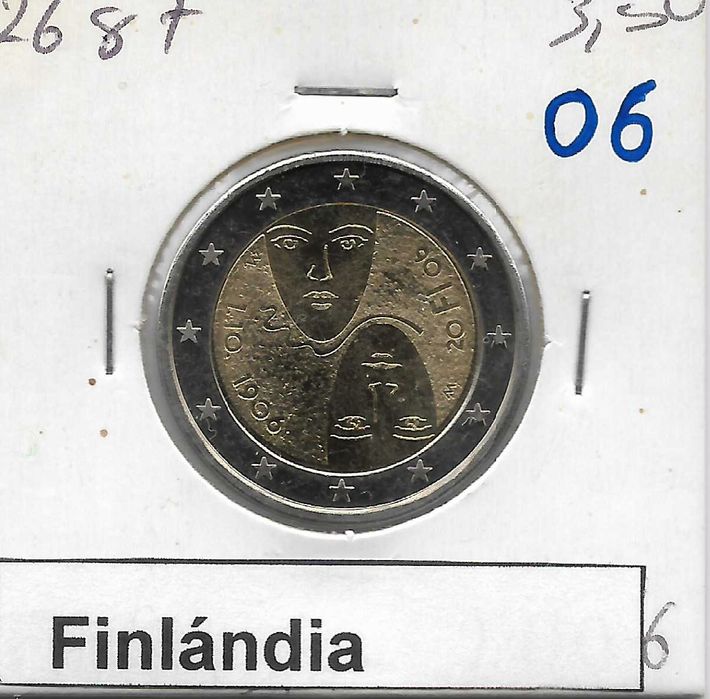 Finlândia 2006 - 2 euros comemorativos - Sem circular.