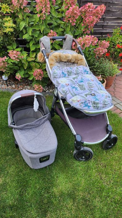Wózek mamas papas, ocarro, 2w1, gondola, spacerówka śpiworek na zimę