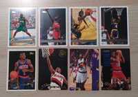 Karty NBA Topps, SkyBox, NBA Hoops - 8 sztuk