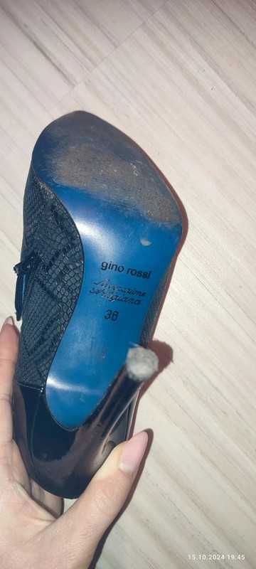 skórzane botki buty rozm. 36 firmy Gino Rossi