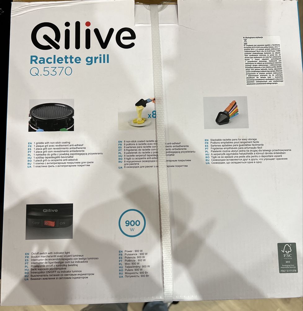 Grill elektryczny nowy idealny do robienia przekąsek