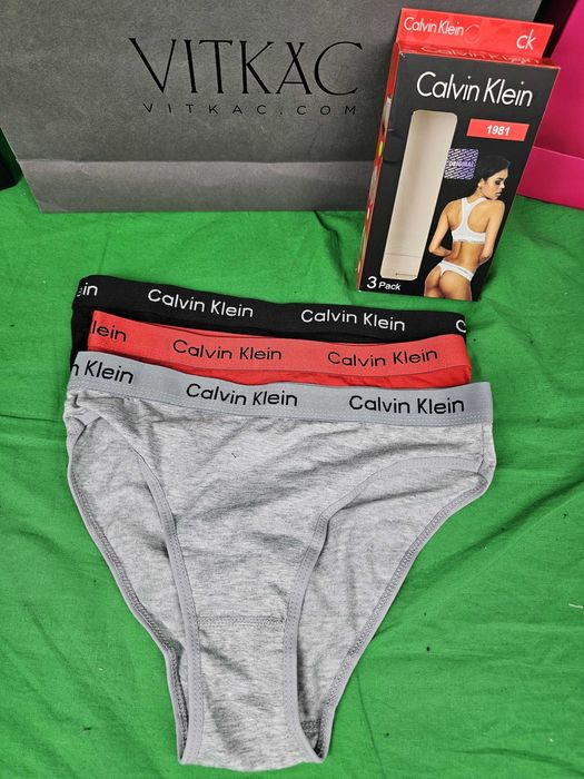 3pak Majtki Stringi Komplet Damskie Calvin Tommy Figi Victoria