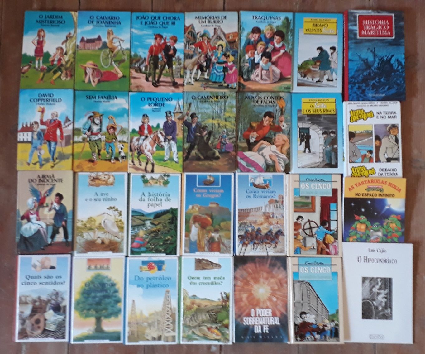 Grande coleção de livros vintage