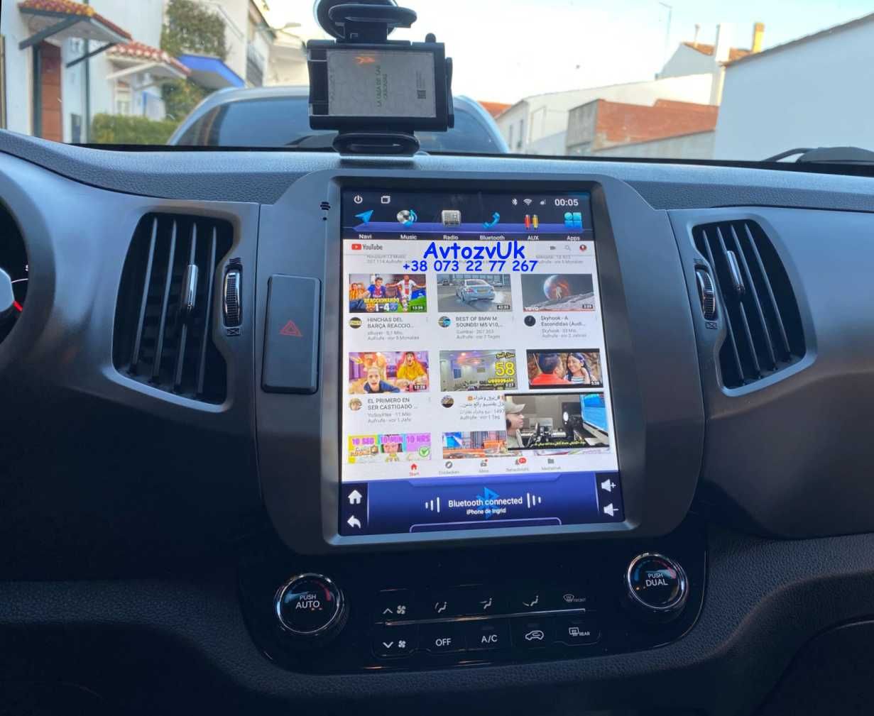 Магнитола SPORTAGE Kia GPS 2 din КИА Спортедж Tesla CarPlay Android 13