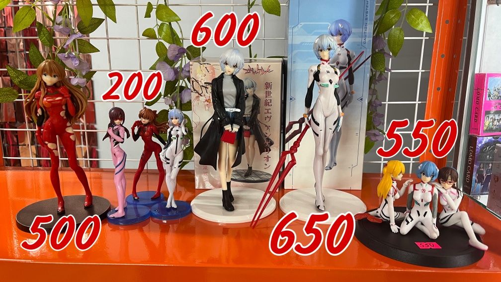 Аніме фігурки Evangelion,Demon Slayer , джоджо, некопара,та інші