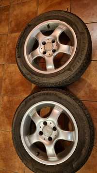 2x Alufelga+opona Michelin Vw Seat 4x100 185/60 r14