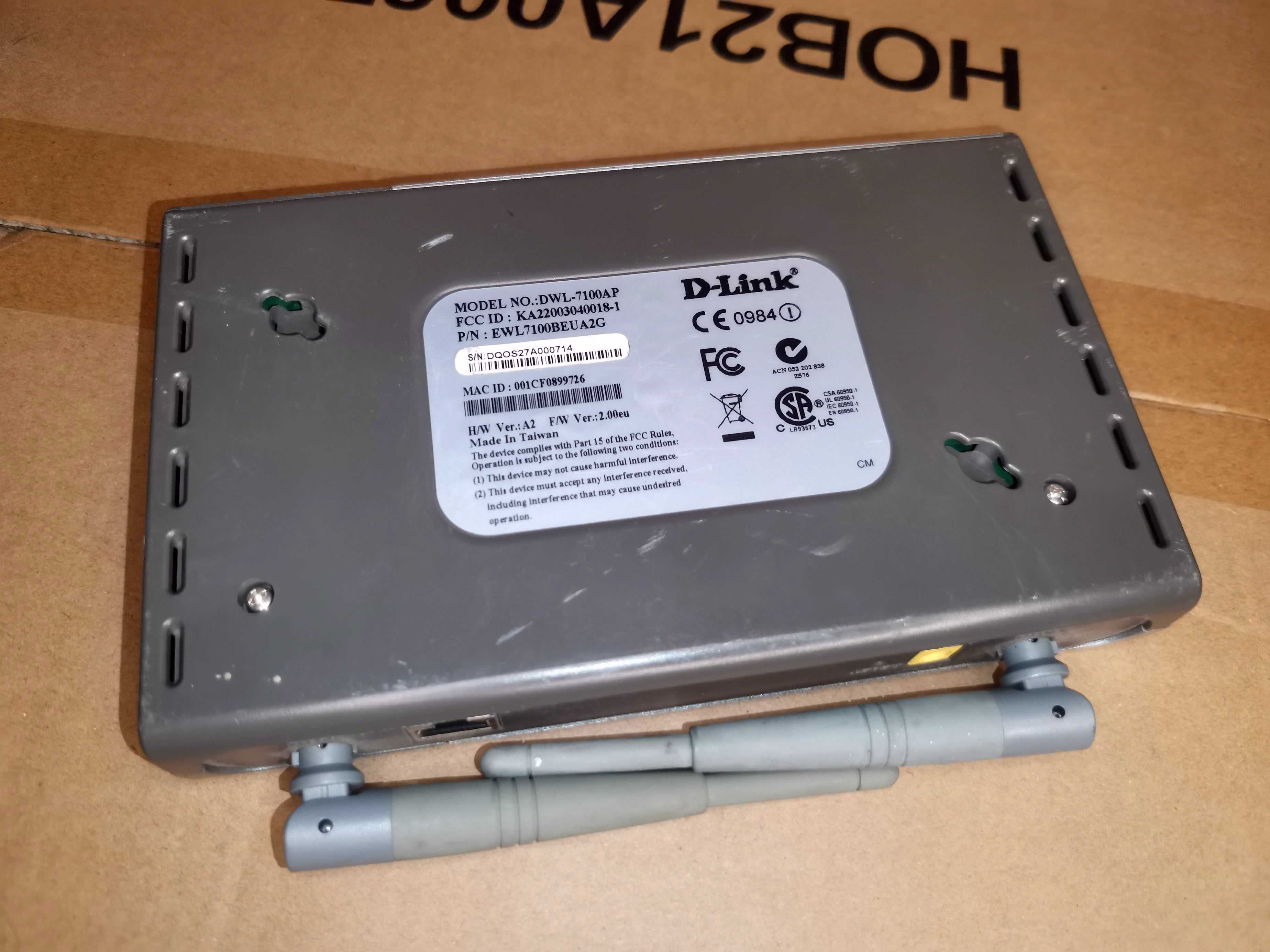 Точка доступа WiFi D-Link DWL-7100AP только точка без блока под ремонт