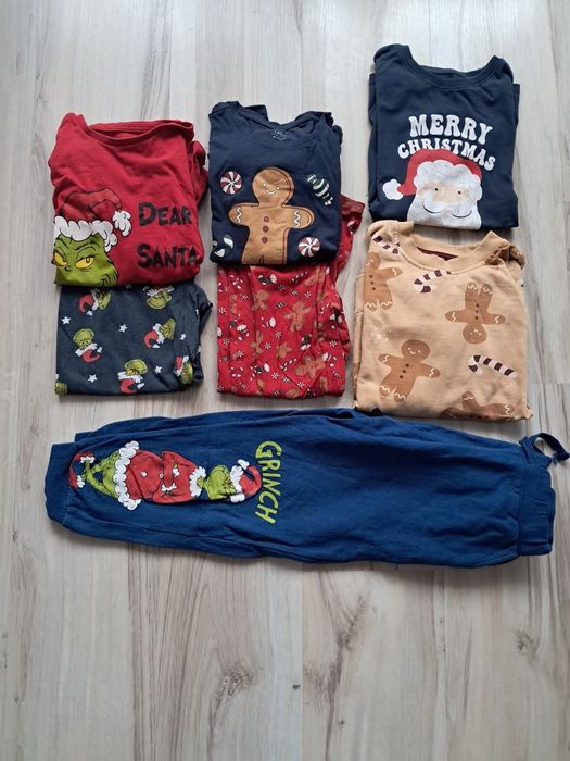 Ubrania świąteczne i piżamy dla chłopca rozm134