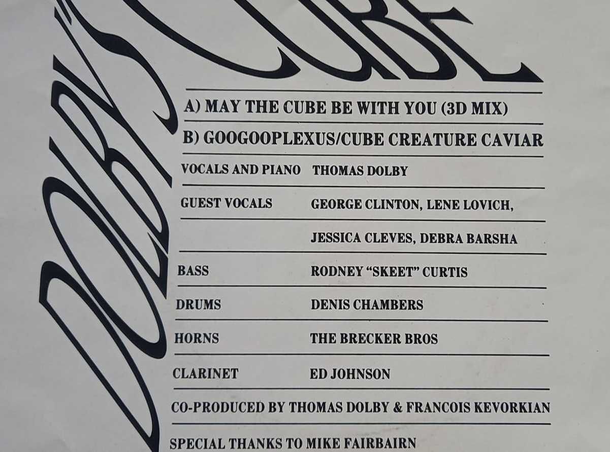Thomas Dolby's Cube ‎– May The Cube Be With You 12" Maxi Funk