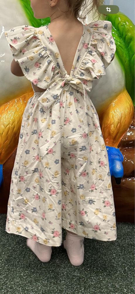 Нарядный детский летний костюм комплект  Комбинезон 1-2 года