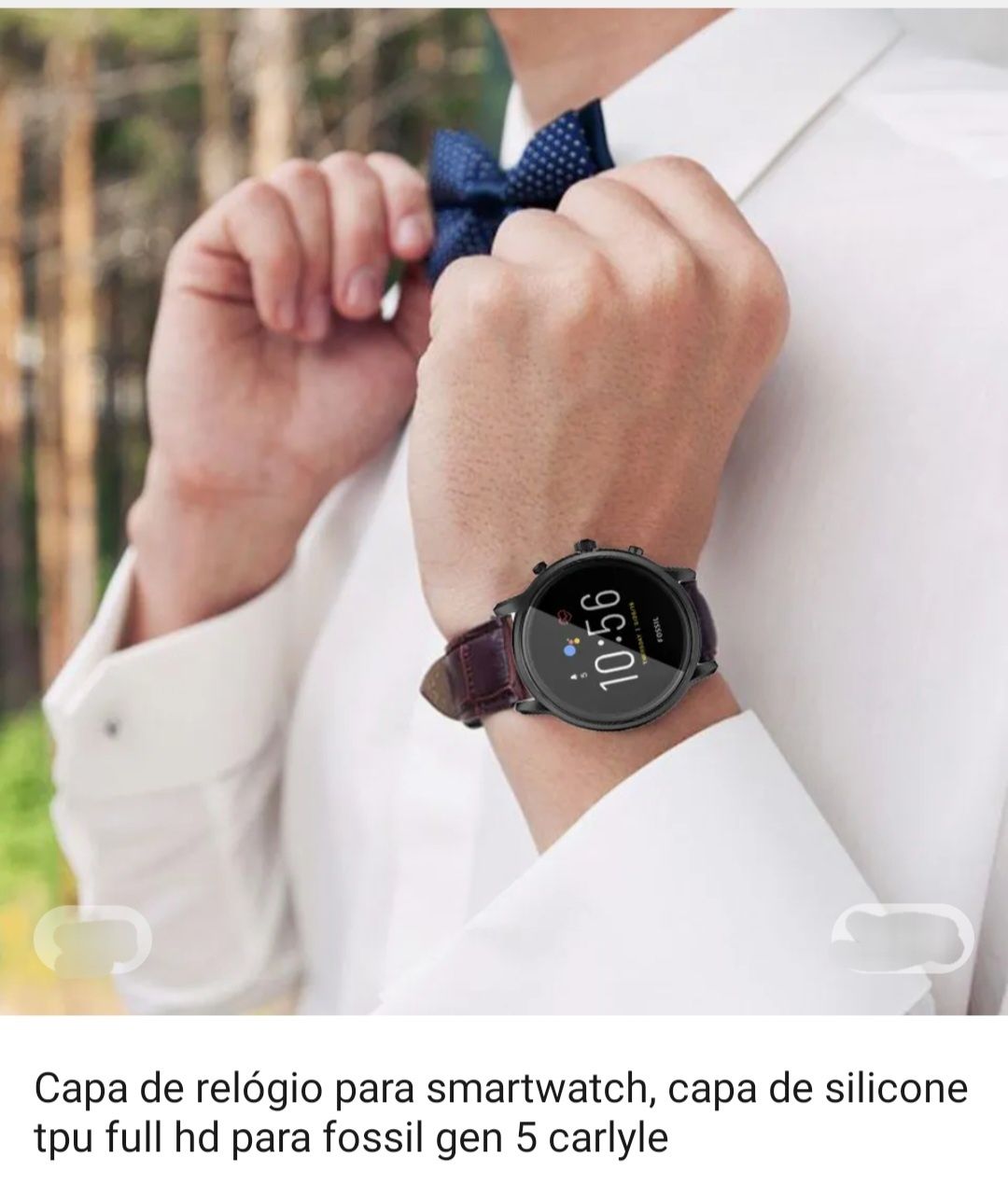 Smartwatch Fóssil Ger 5 Carlyle capa transparente