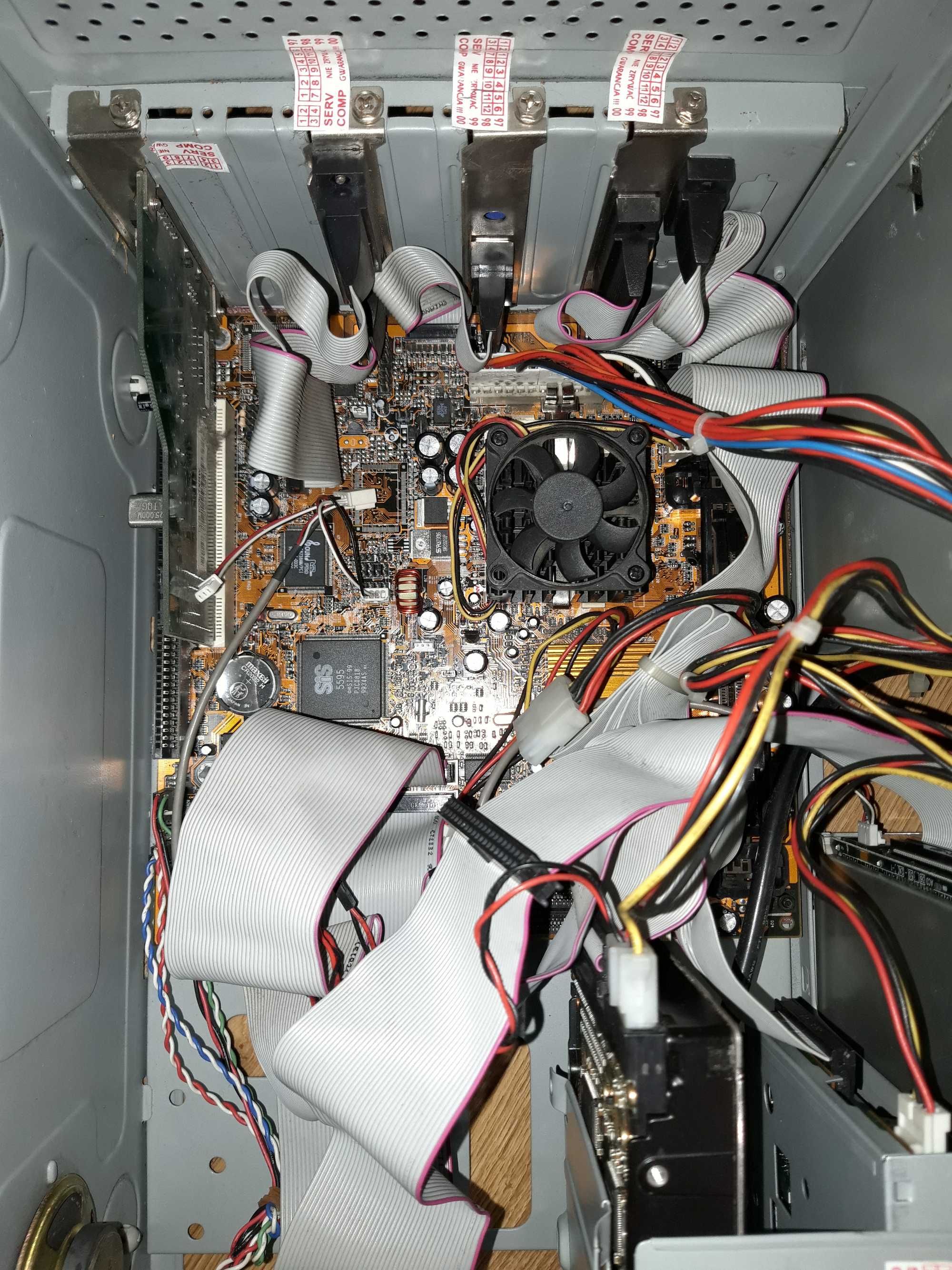 Retro komputer z lat 90, Socket 7, Windows 98, Pentium 90