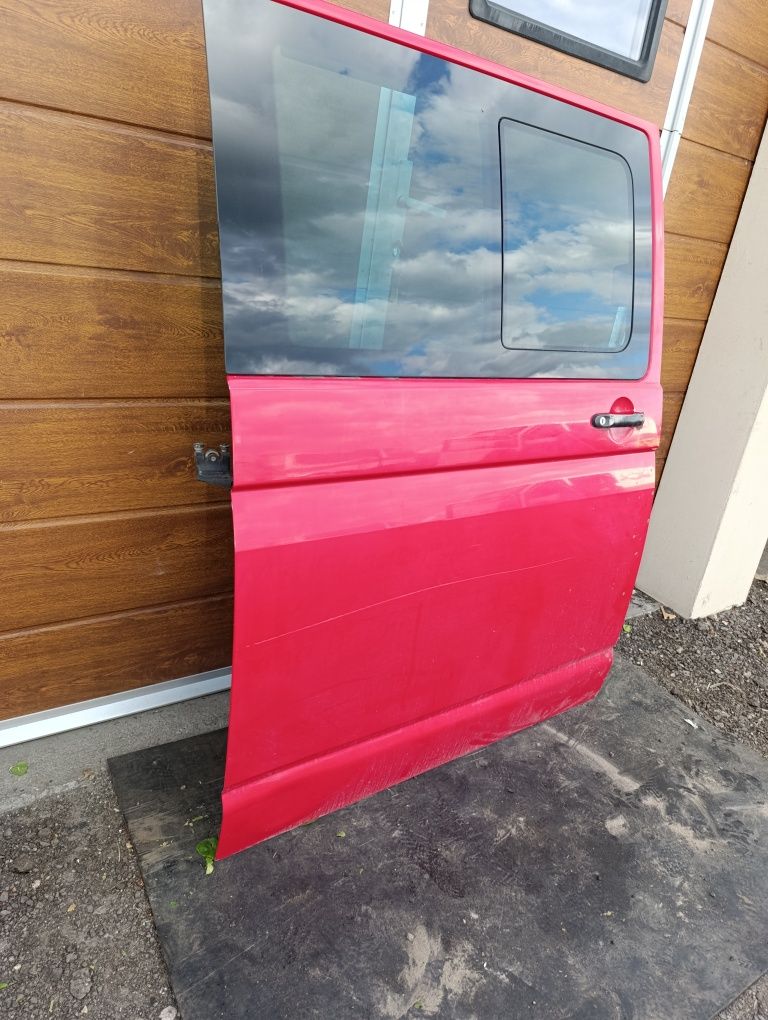 Drzwi przesowne przednie czerwone VW t5 t5 lift t6