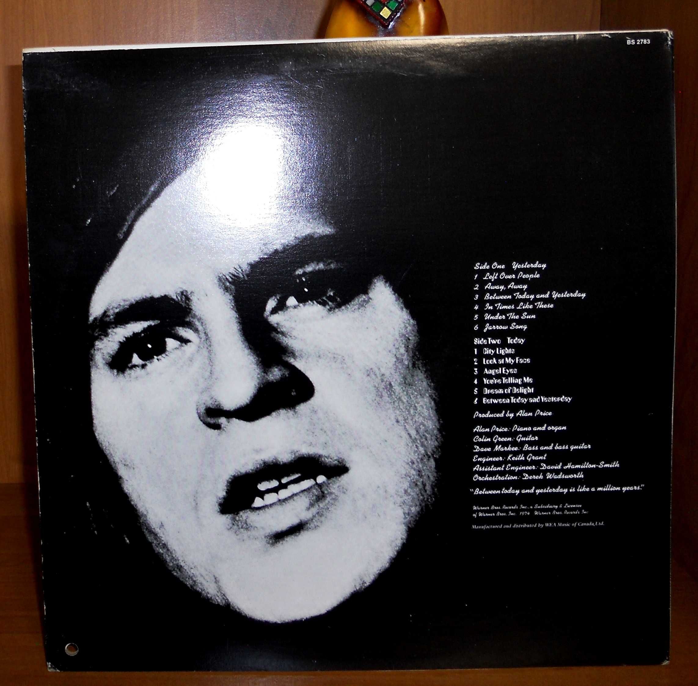 Вінілова платівка Allan Price – Between Today and Yesterday 1974