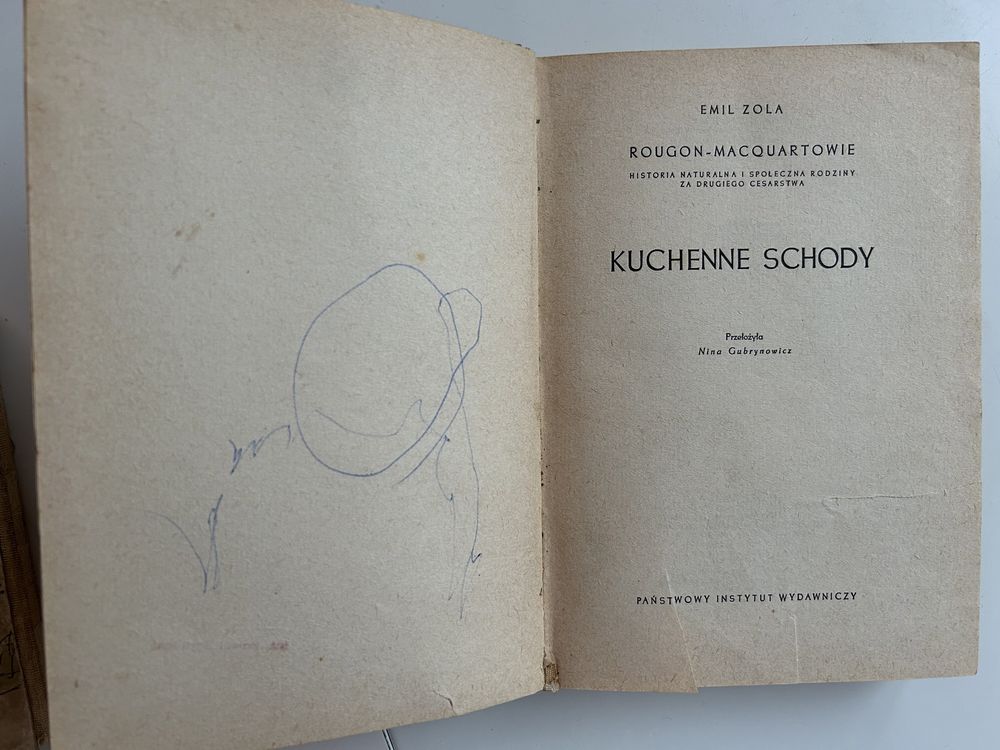 Emil Zola - Kuchenne schody 1959r. Wyd.1