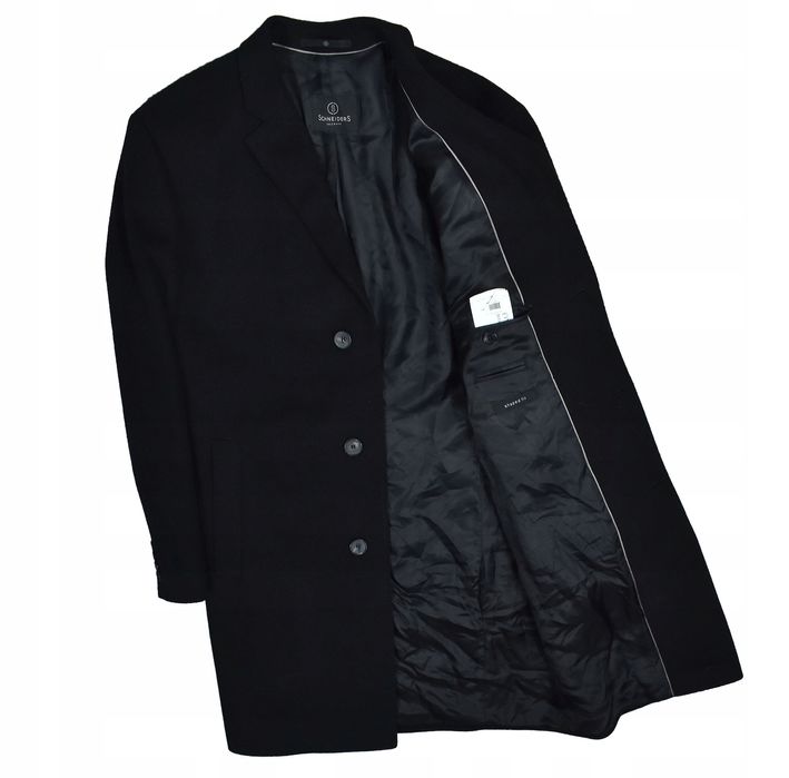 Schneiders Salzburg Wełniany Płaszcz Męski Shaped Fit 52