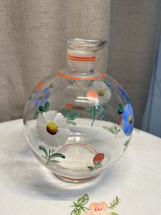 Karafka/Wazon Szklany Ręcznie Malowany #14