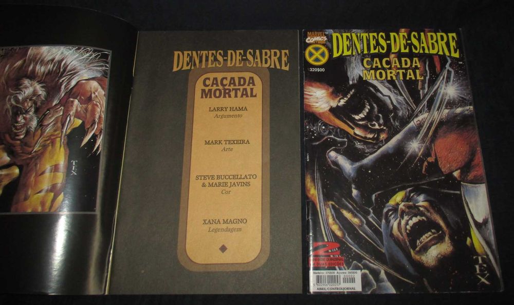 2 livros Dentes de Sabre Caçada Mortal mini série completa