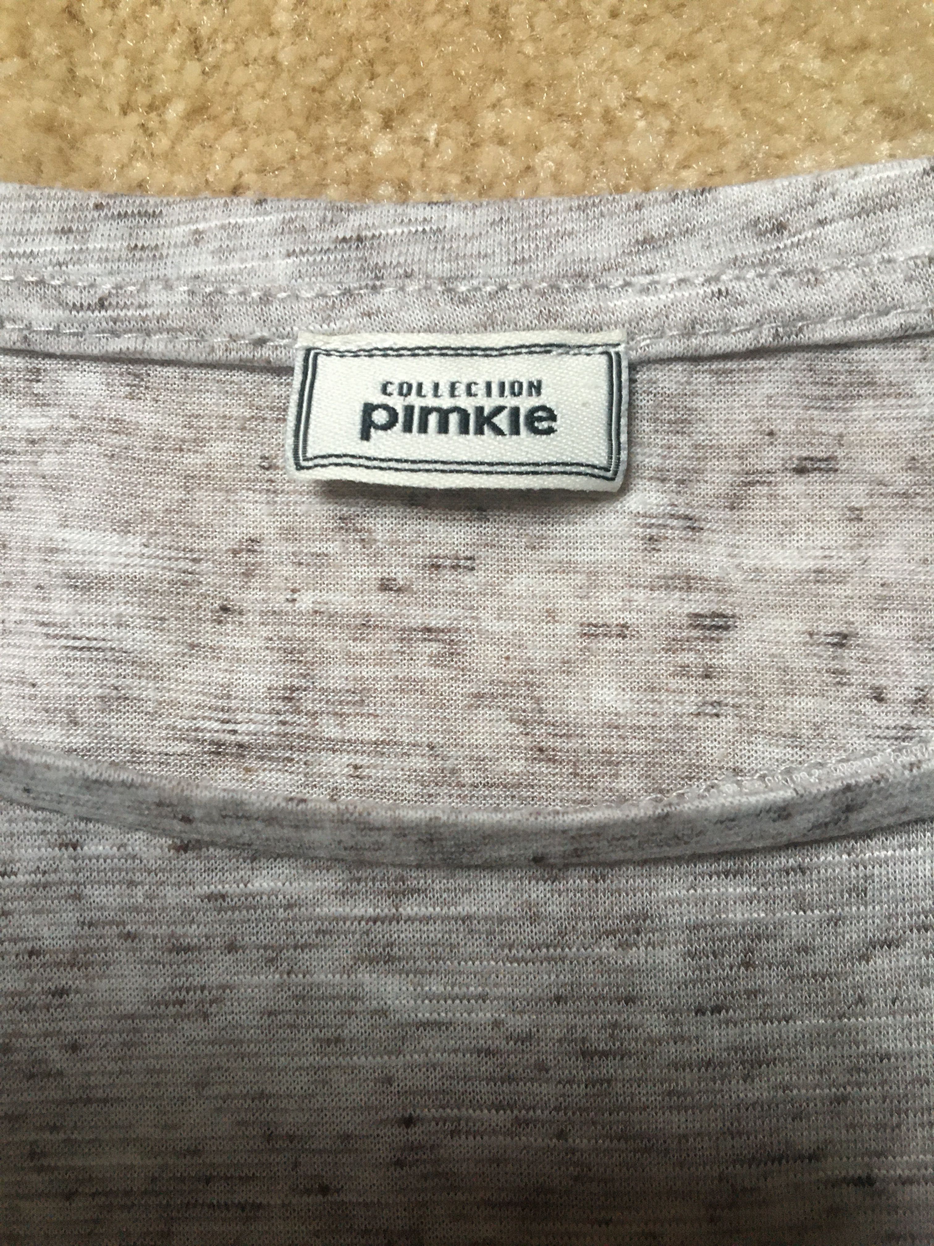 Pimkie Collection bluzka bez rekawow ozdobna kieszonka z kamieniami