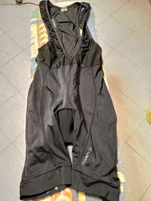 CRAFT - spodenki rowerowe na szelki, kolor czarny