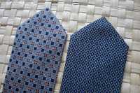 Krawat jedwabny w tonacji szarych kolorów