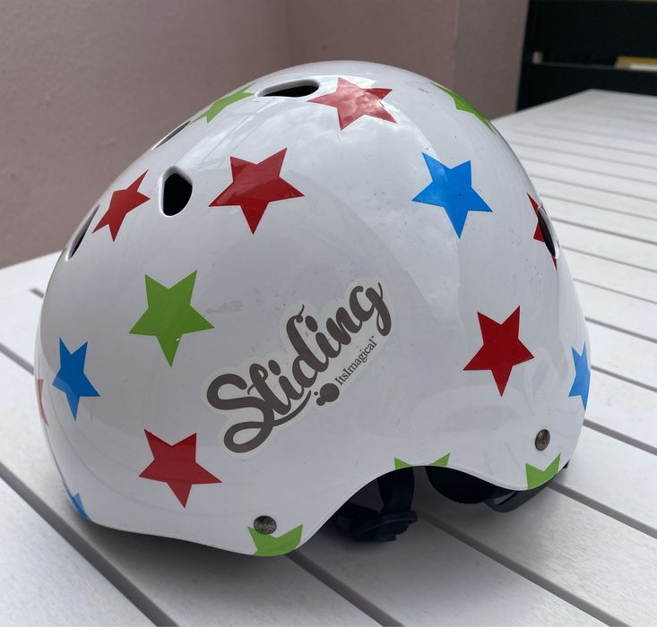 Caparece de bicicleta para crianca