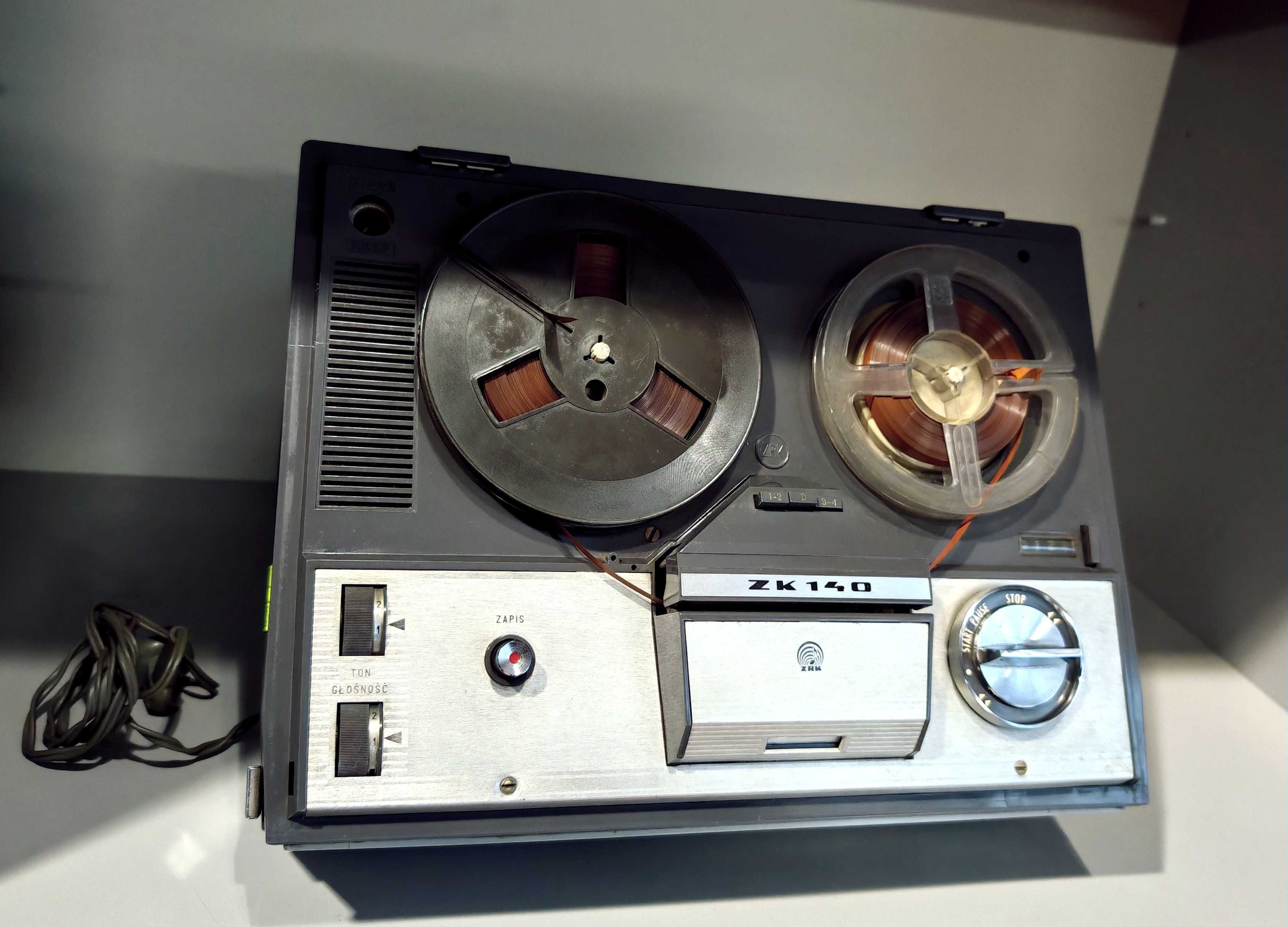 Magnetofon Szpulowy ZK 140 Grundig dla Unitra ZRK + Taśmy Sprawny