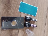 Nowe Niuqi Baza i kolor Gliiter Lilac + Builder Gel Transparent