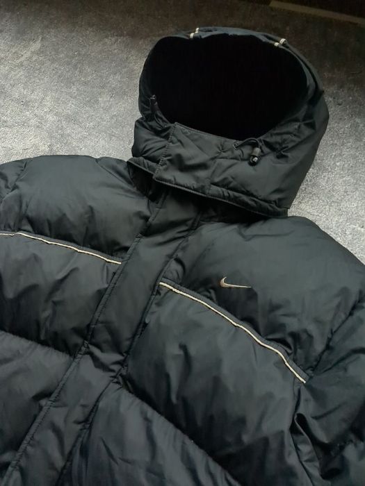 nike винтажный пуховик на утяжках