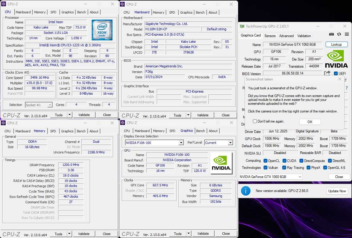 Ігровий ПК- i5 7500/H110M/GTX1060/DDR4-16GB/SSD 120GB + HDD 500GB