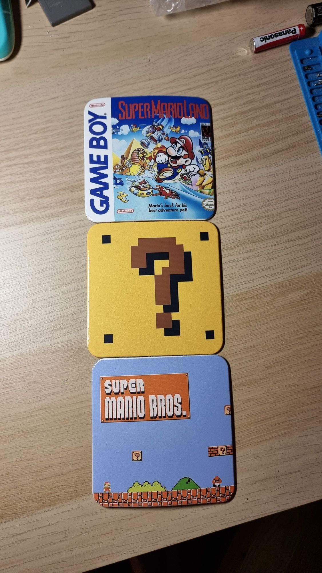 Podkładki pod kubek Super Mario 3szt.