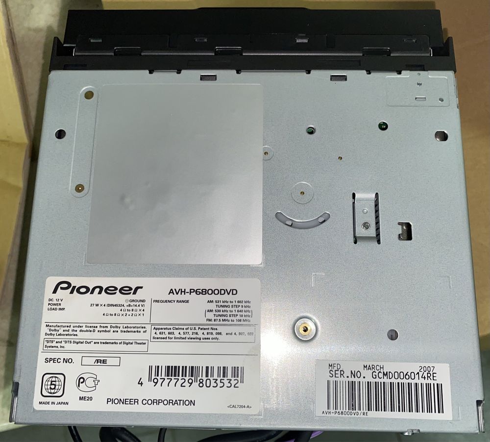 Pionner AVH-P6800DVD