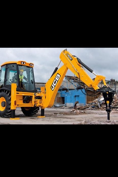 Аренда услуги экскаватора погрузчика JCB аренда гидромолота НДС