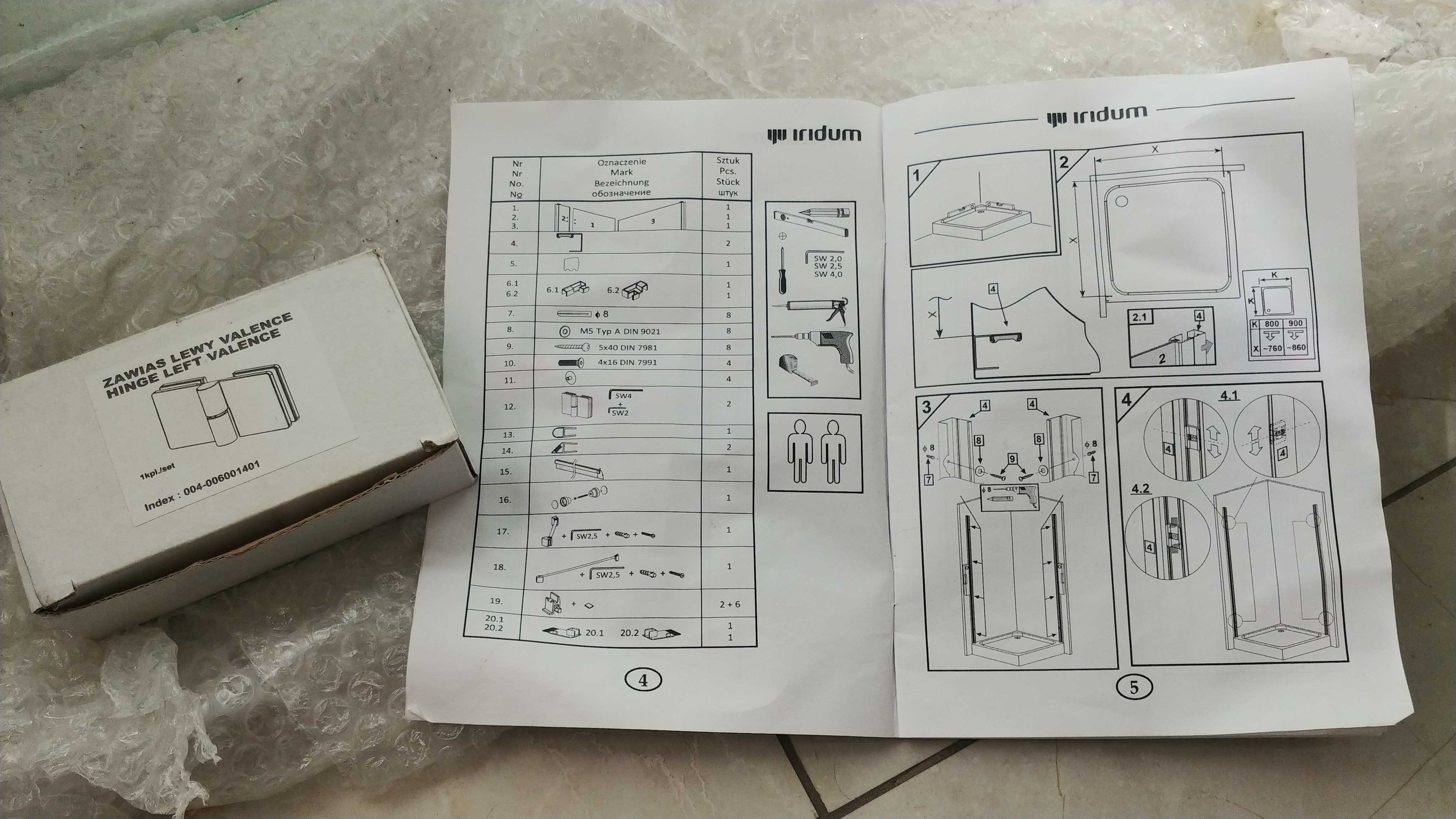 Iridum Valence - Kabina prysznicowa LEWA 80x100 w dobrej cenie