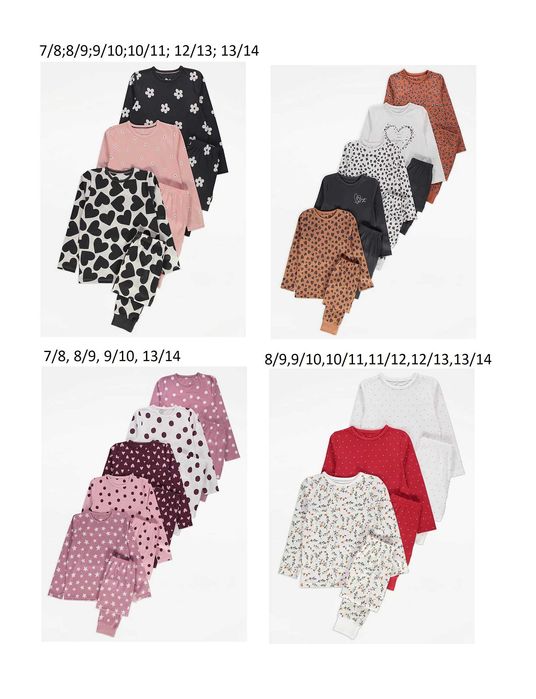 Піжама на дівчинку George бавовна 5-14 років Джордж