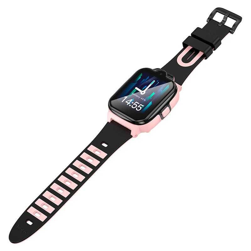 Детские смарт-часы HOCO Y104 звонки видеосвязь 4G 1.69" GPS WiFi 8 МП