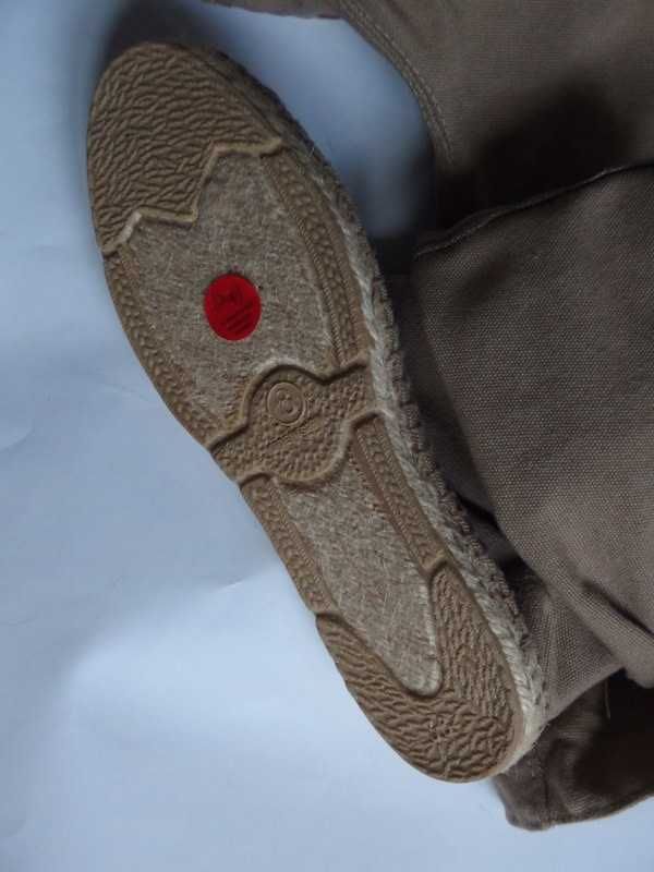 NOWE espadryle ZARA botki kozaki 38 lato kapcie beżowe naturalne boho